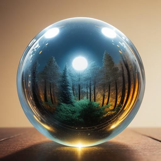 klucz wiolinowy
 w szklanej kuli