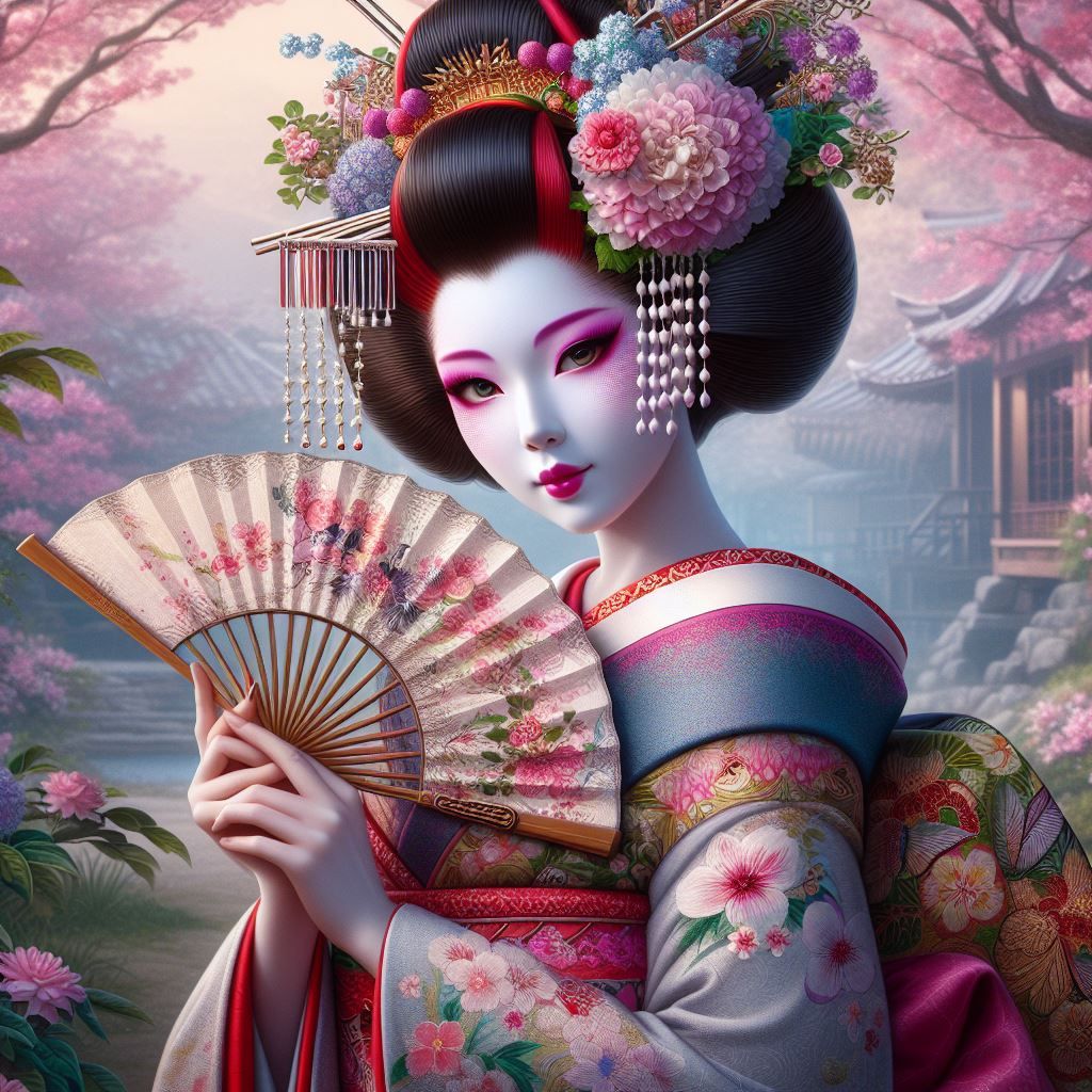 Portrait of Geisha