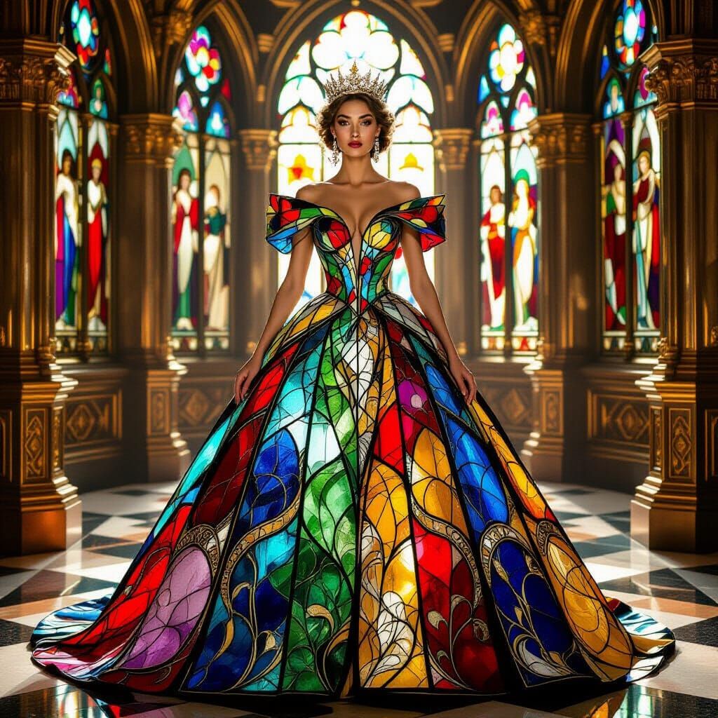 The Queen's New Dress  by @Ravenscar