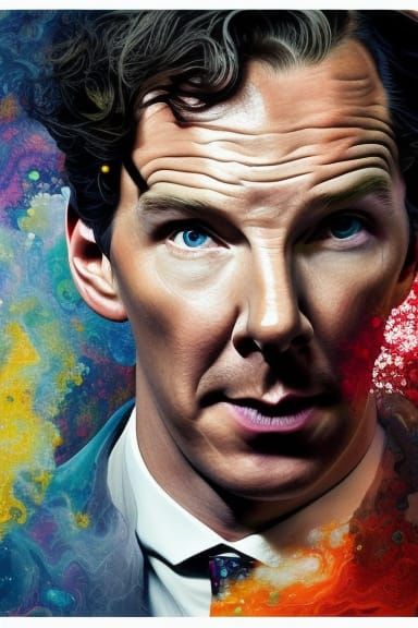 Benedict Cumberbatch as Sherlock Holmes  by @OZT