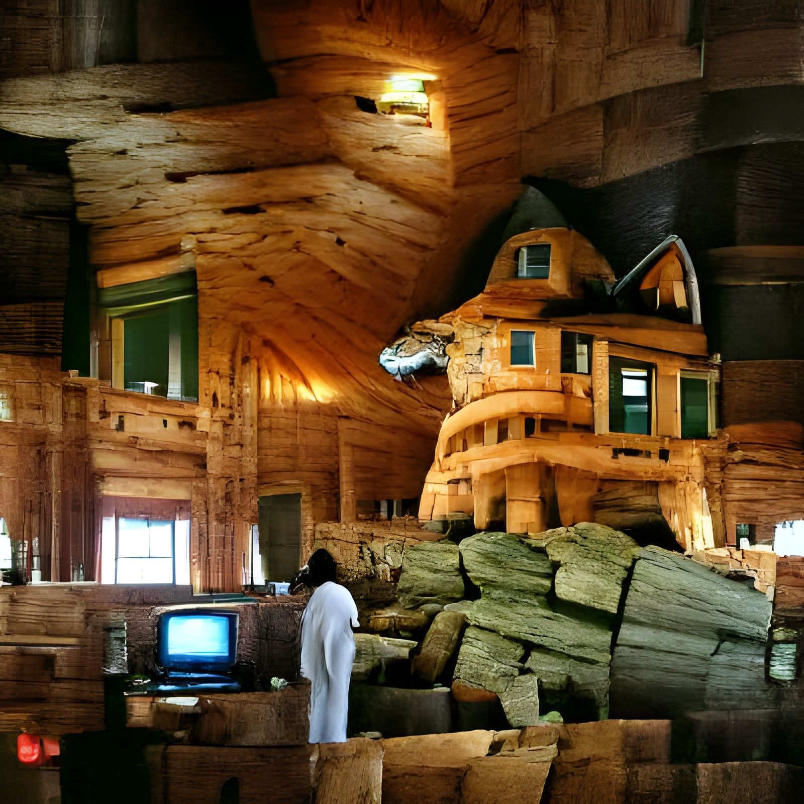 Log home in Maine