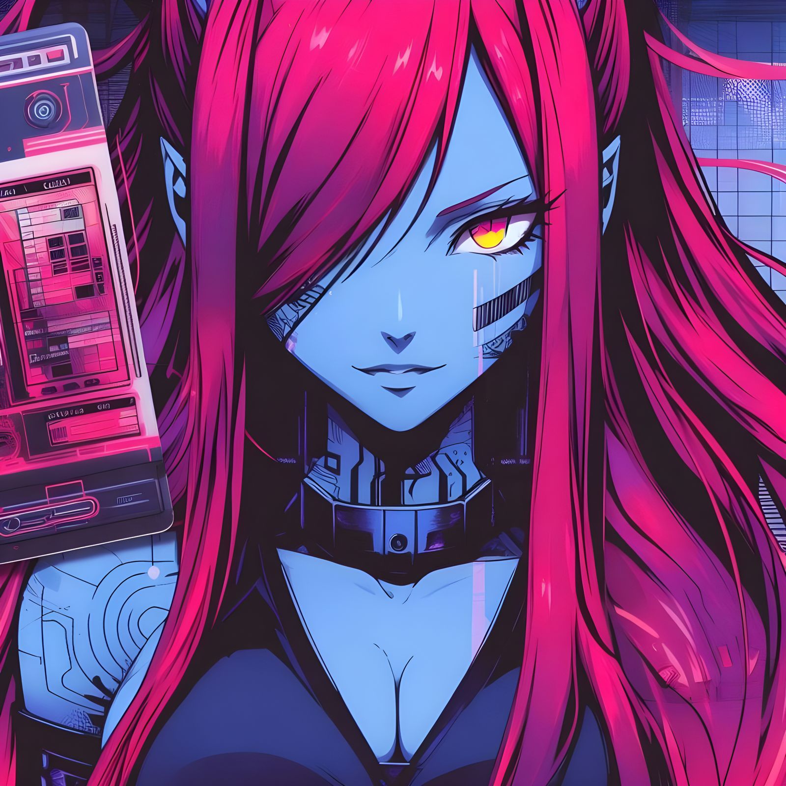 Cyber Scarlet (Dalle 3)