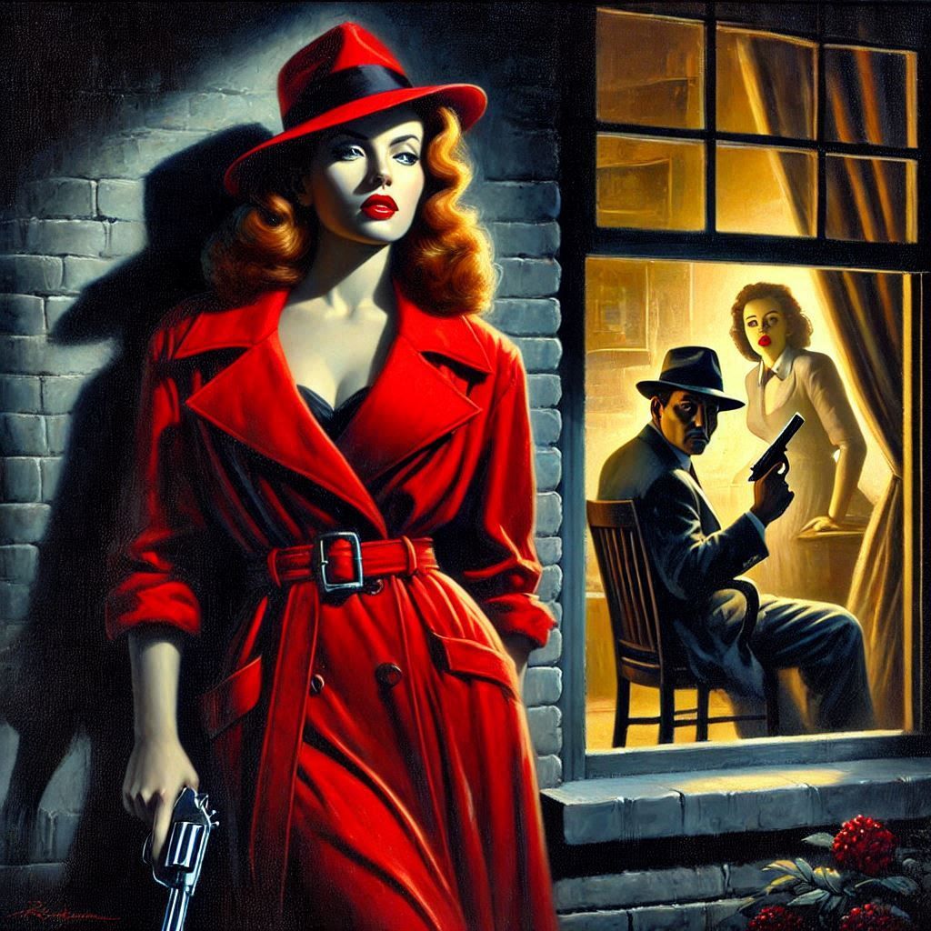 "The Peeper in Red" A Tale Noir
