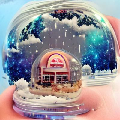 heaven in a snow globe