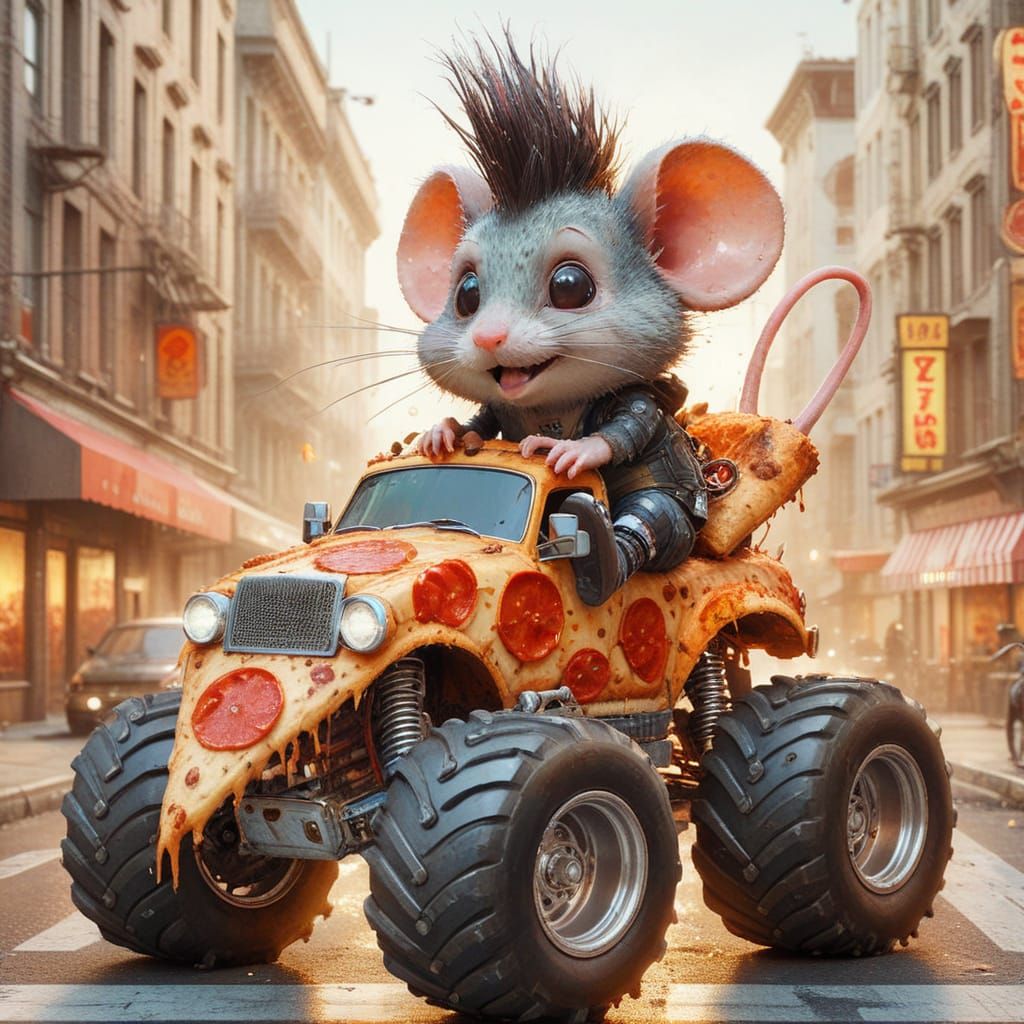 Pizzamobile 2  by @Superbear