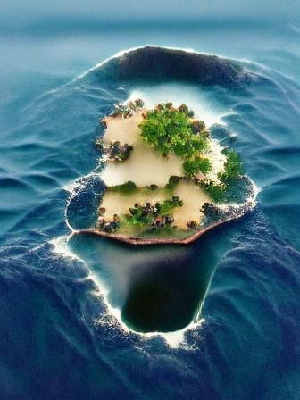 an island in the ocean
