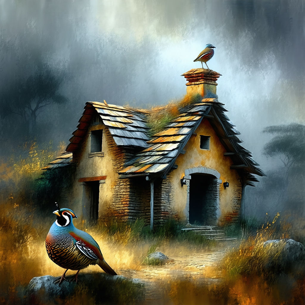 California Quail - Animal Digital Paintings