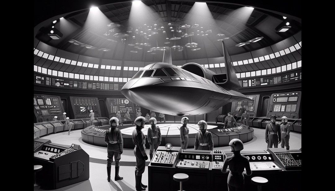 Reminiscence of the German series "Raumpatrouille Orion" fro...