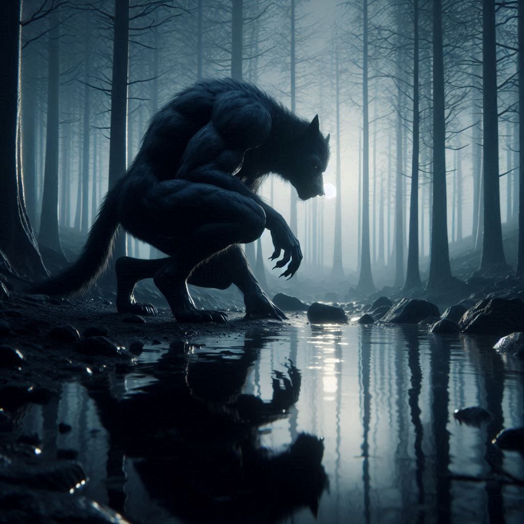The Werewolf and his reflect