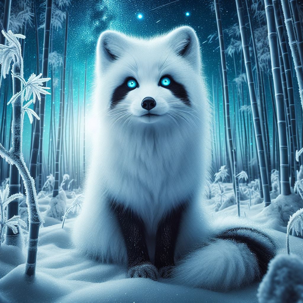 Iced panda fox