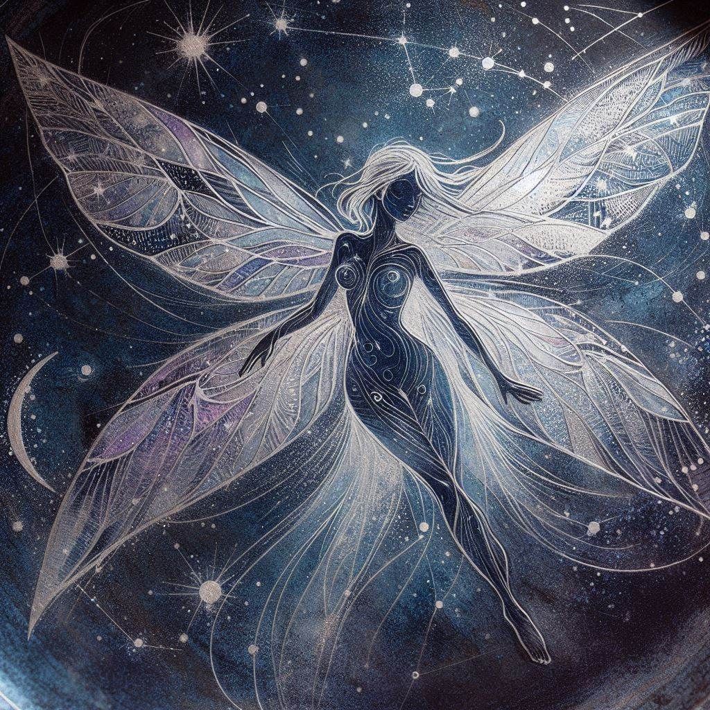 Starlit Fairy in Sgraffito
