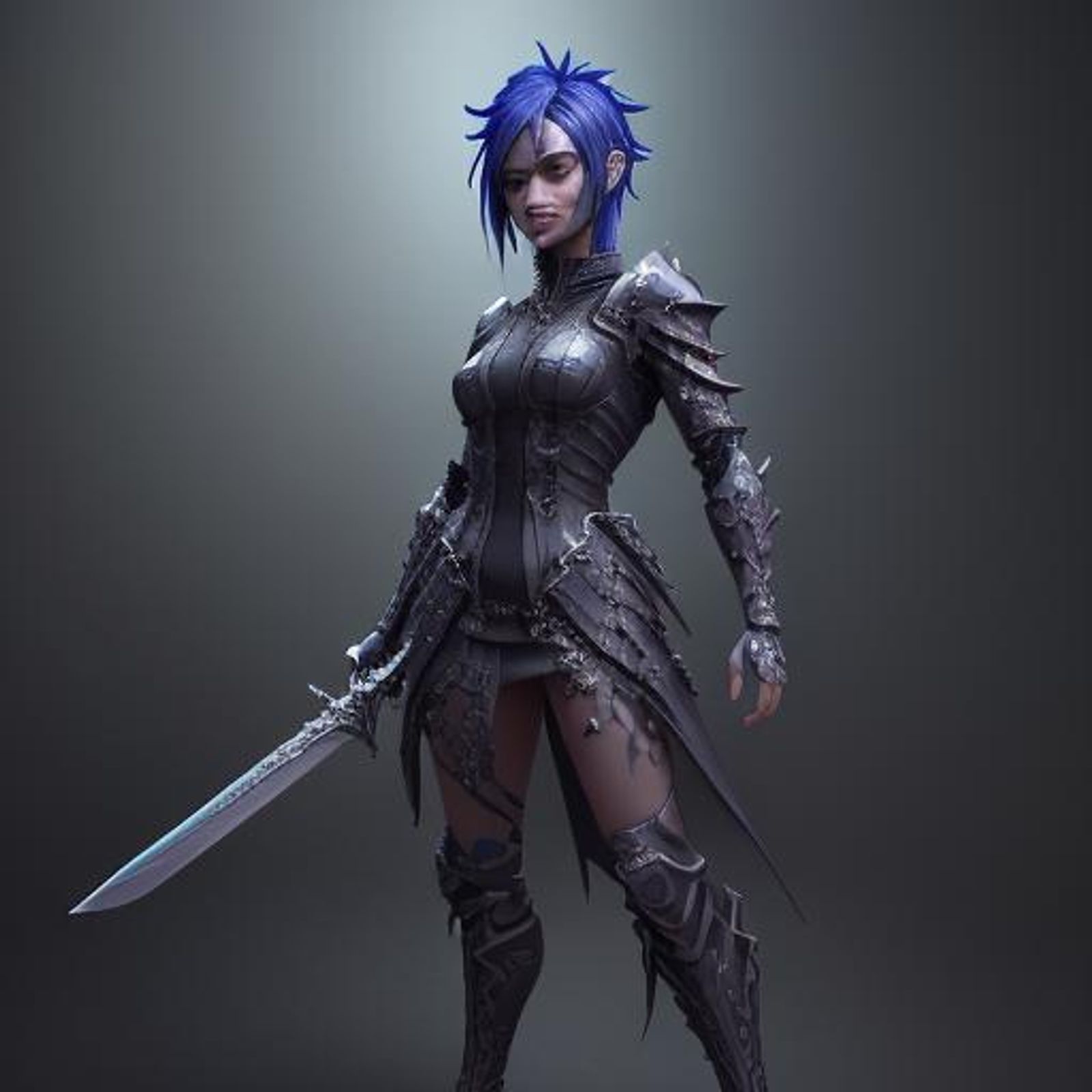 Normal,Cool.Drip. Roblox skin with a sword and cool hair and clothing