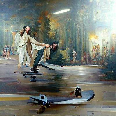 jesus and hitler skateboarding