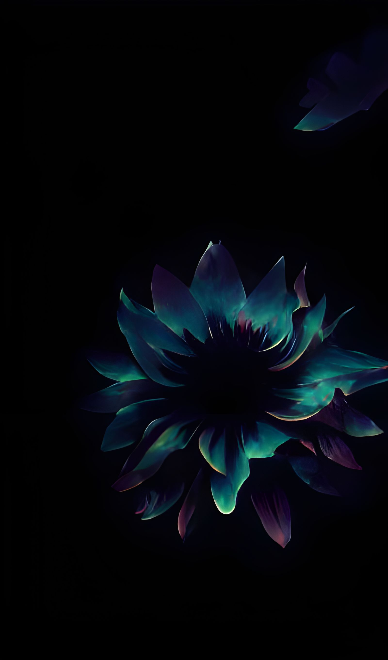 Dark psychedelic flower