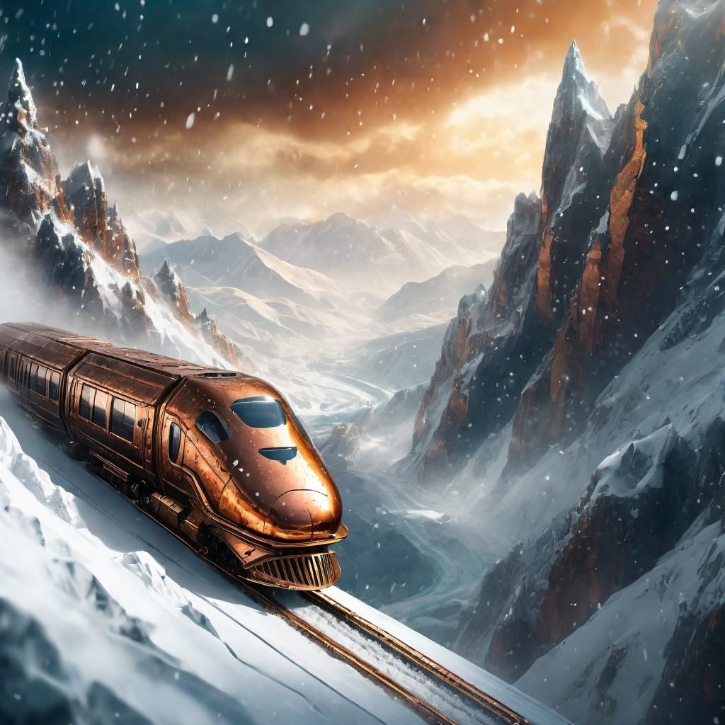  steampunk train.  by @Michto