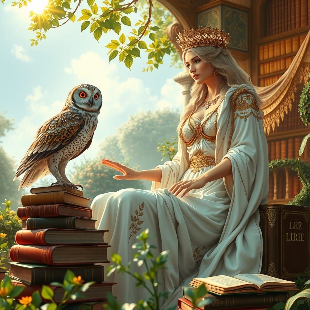 Minerva and the owl of wisdom