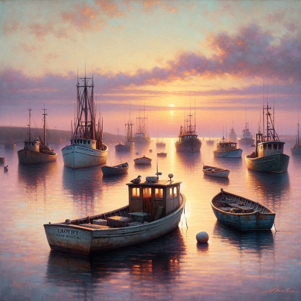 The fishing boats