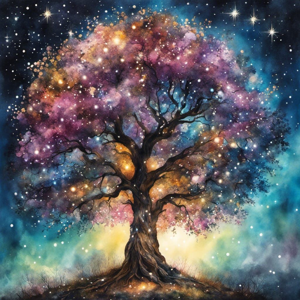 glitter tree