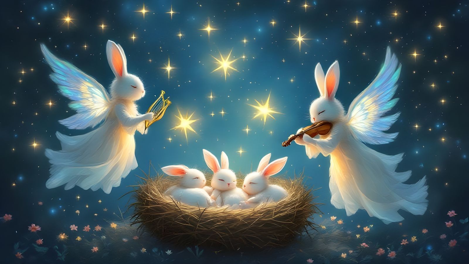 Angelic Bunny Lullaby  by @Gary Murakami