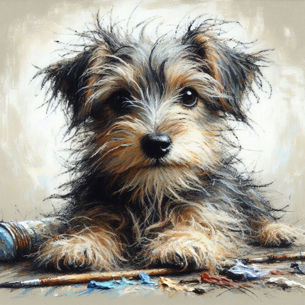 Scruffy puppy