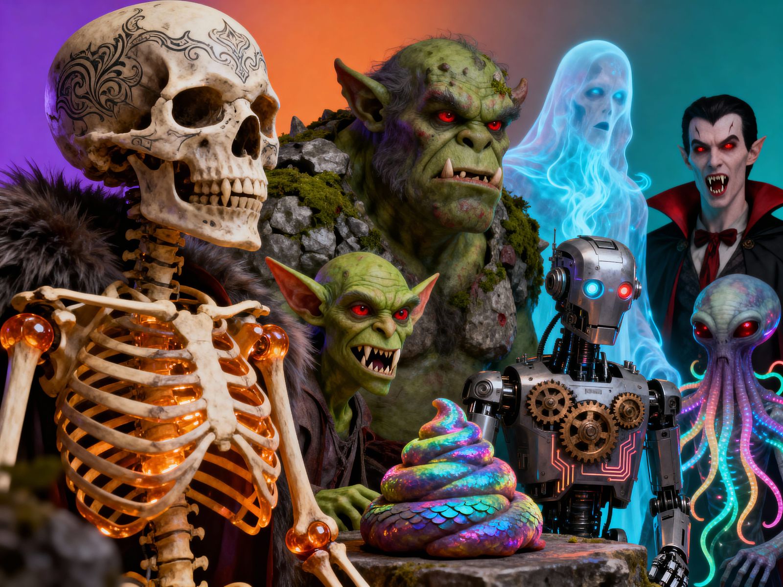 Monstrous Creatures Collection Photorealistic Image