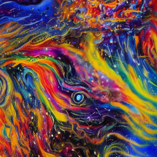 Dreamlike Portrait in Vibrant Oil Painting