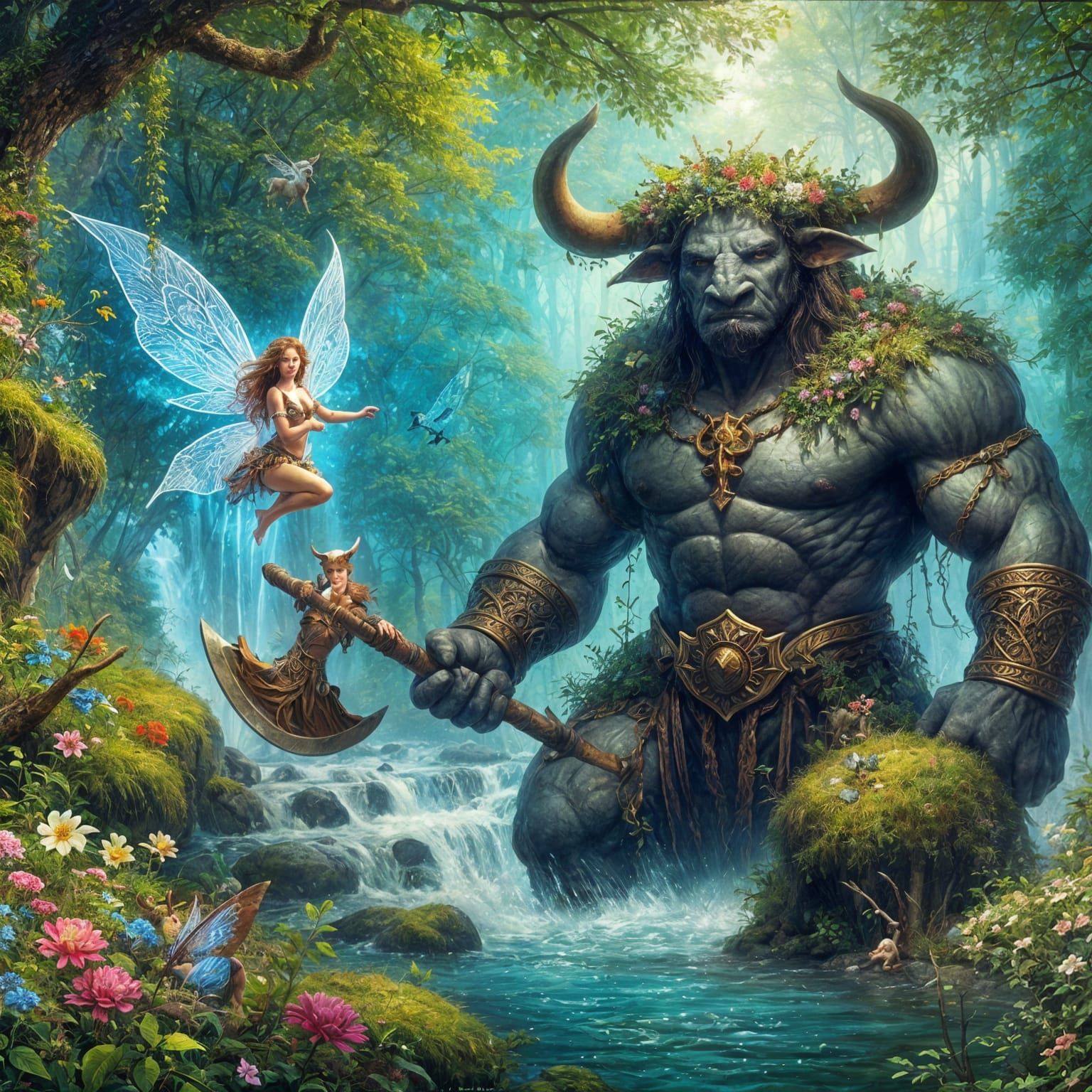 The Fairy Thinks She Did a Fine Job Decorating Her Friend, t...