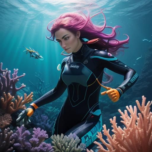 Underwater Coral Reef Dive in Hyperrealistic 3D