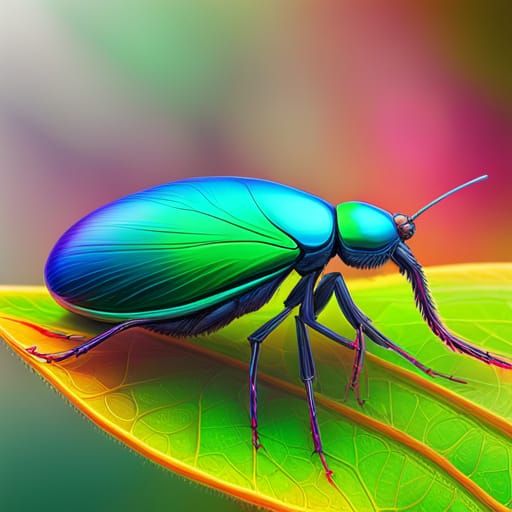 Iridescent Bug - AI Generated Artwork - NightCafe Creator