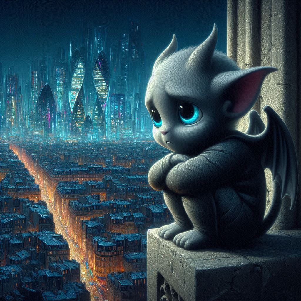 Sad gargoyle