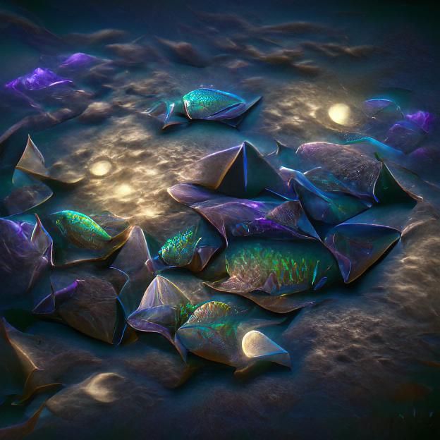 Fish Scales in Pale Moonlight