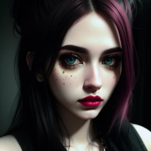 Grunge Girl - AI Generated Artwork - NightCafe Creator