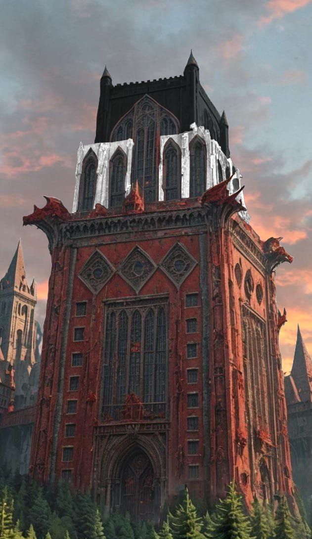 "Rathfast", the crimson Tower of High Sorcery of Daltigoth