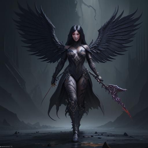 Dark Angel - AI Generated Artwork - NightCafe Creator