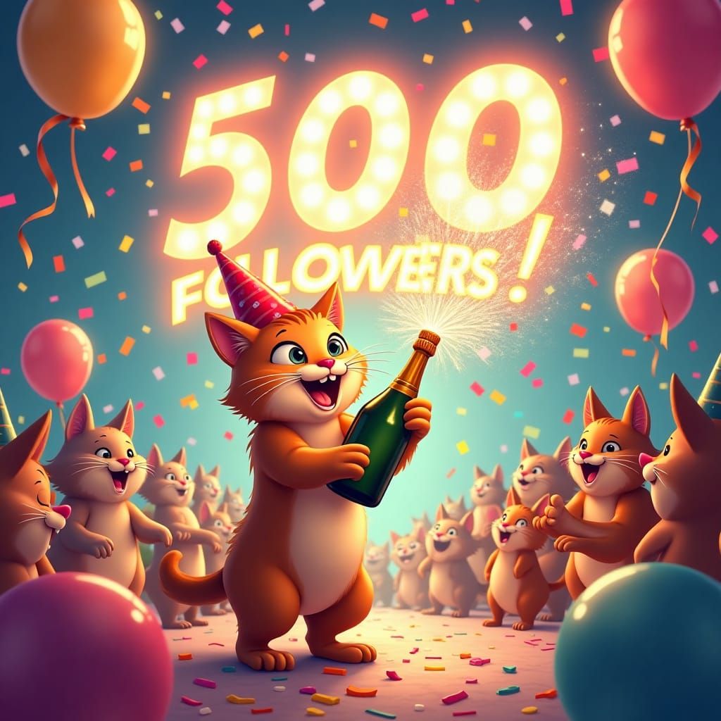 500 Followers Let's Party
