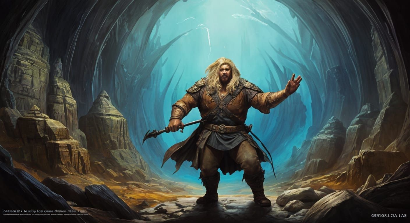 our hero likes singing opera in the caves in his spare time