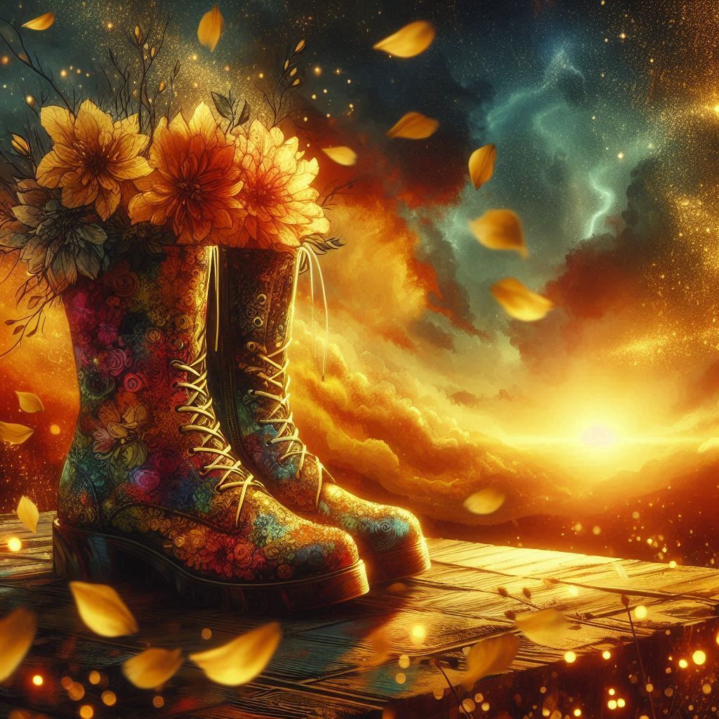 Floral Boots