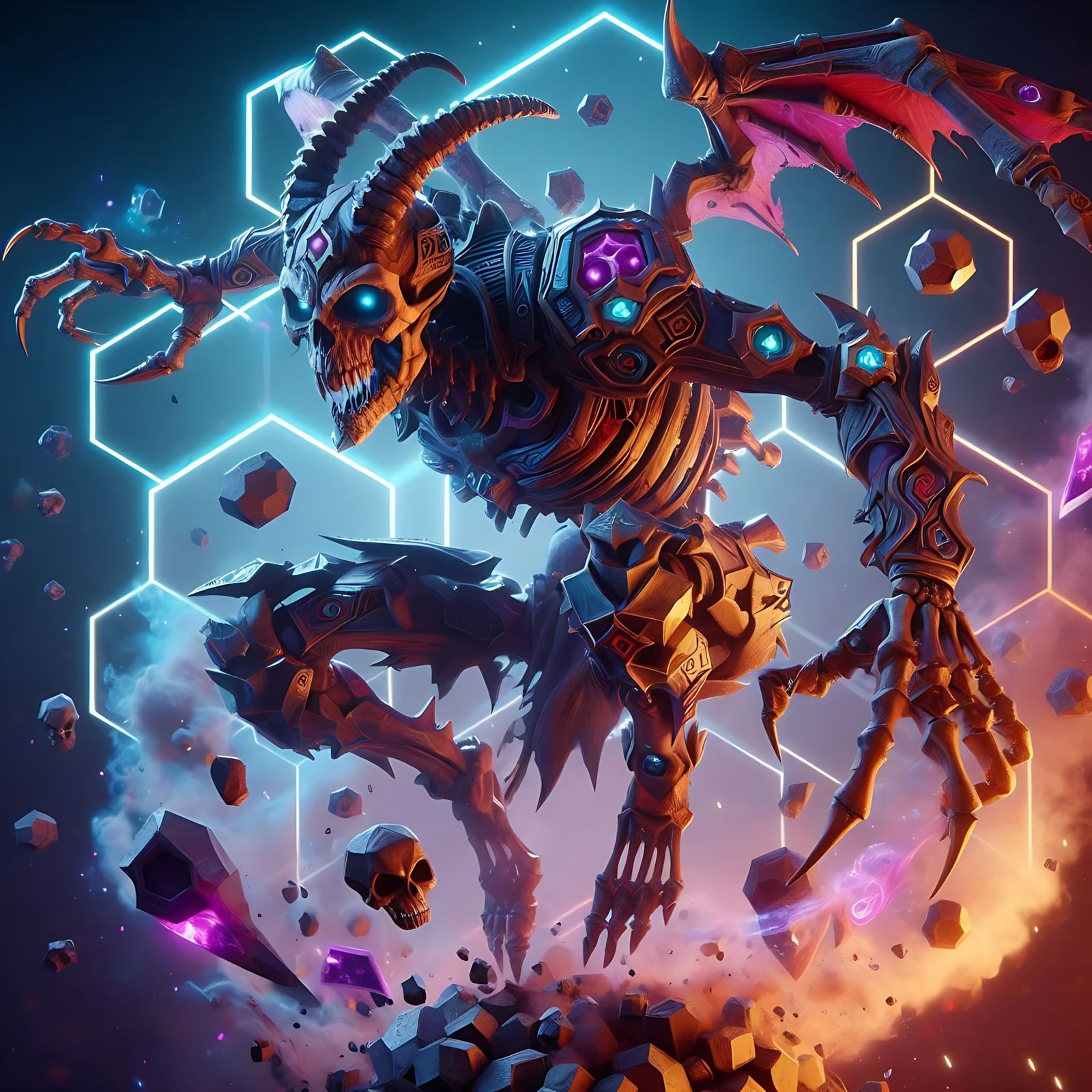 Hexagon Skeleton Demon (Uploaded)