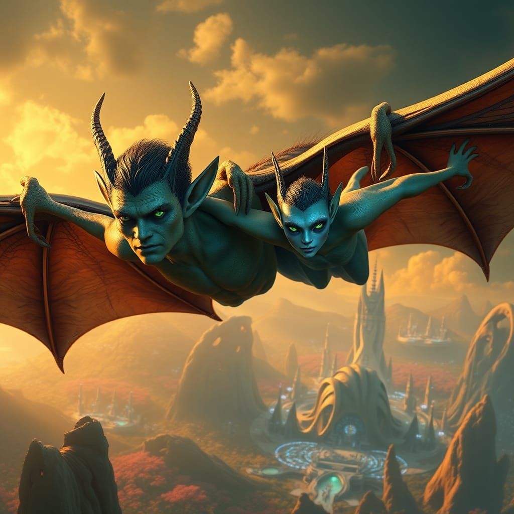 "Flying Aliens" (3)