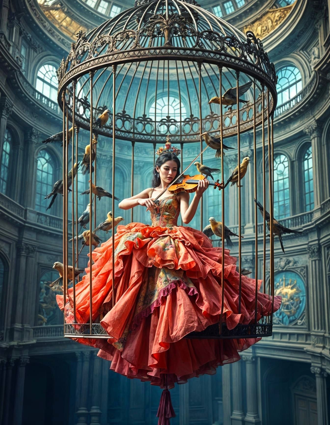 The Caged Sonata for Birds  by @Runway Lights 