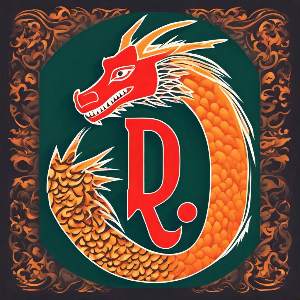 Design a profile picture where the letters "D" and "R" are c...