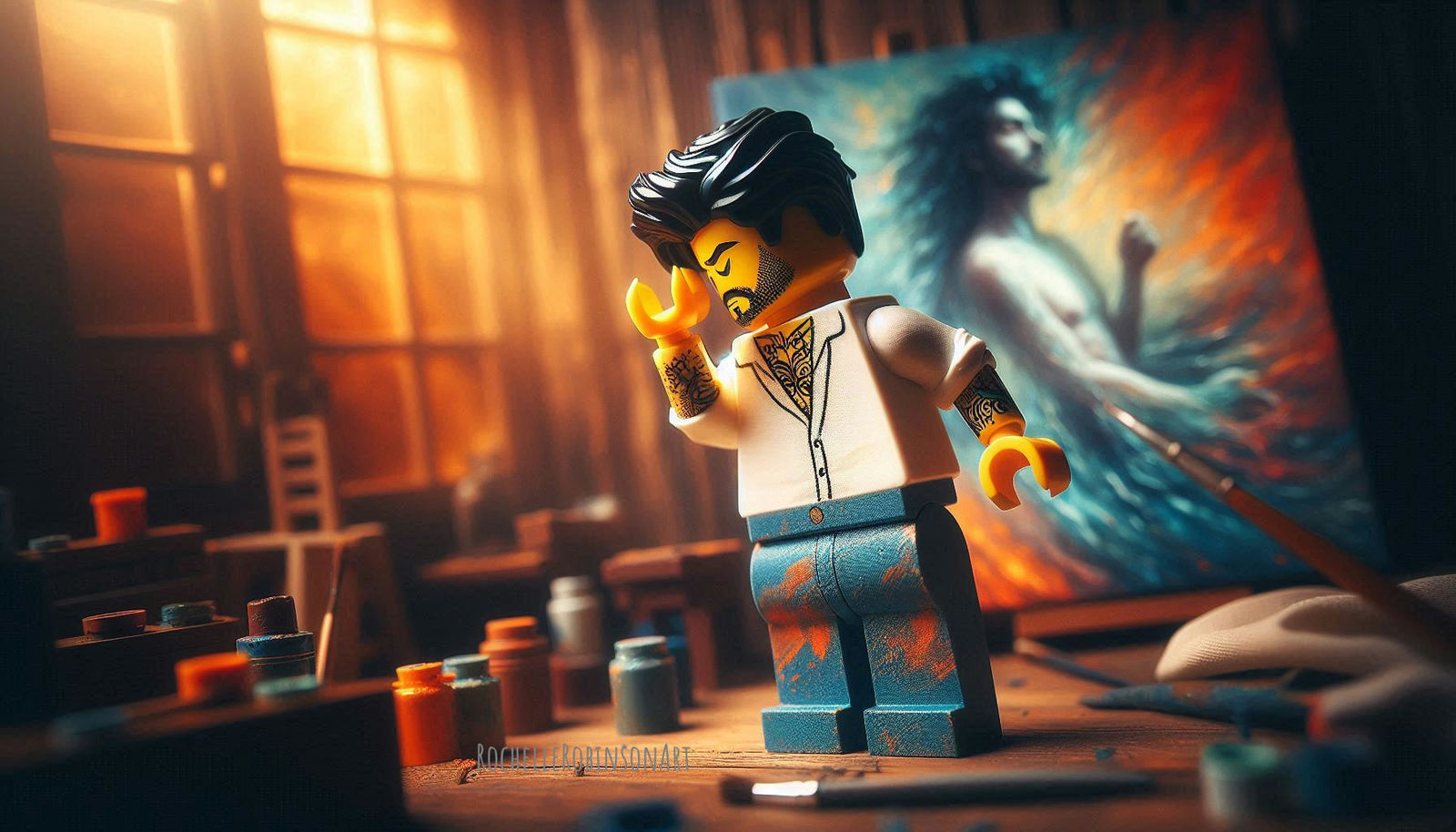 An Overly Dramatic Painter