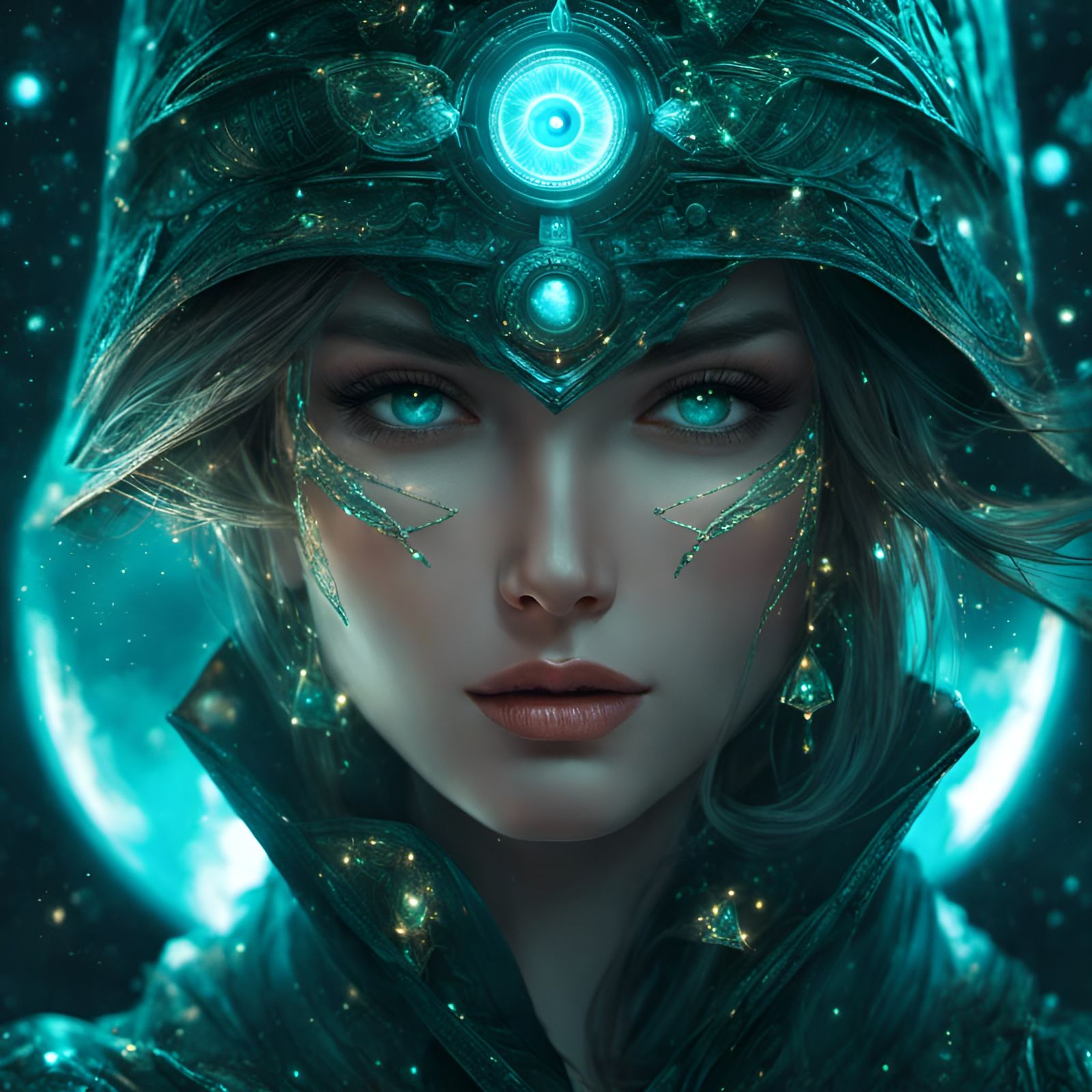 Lady In Teal