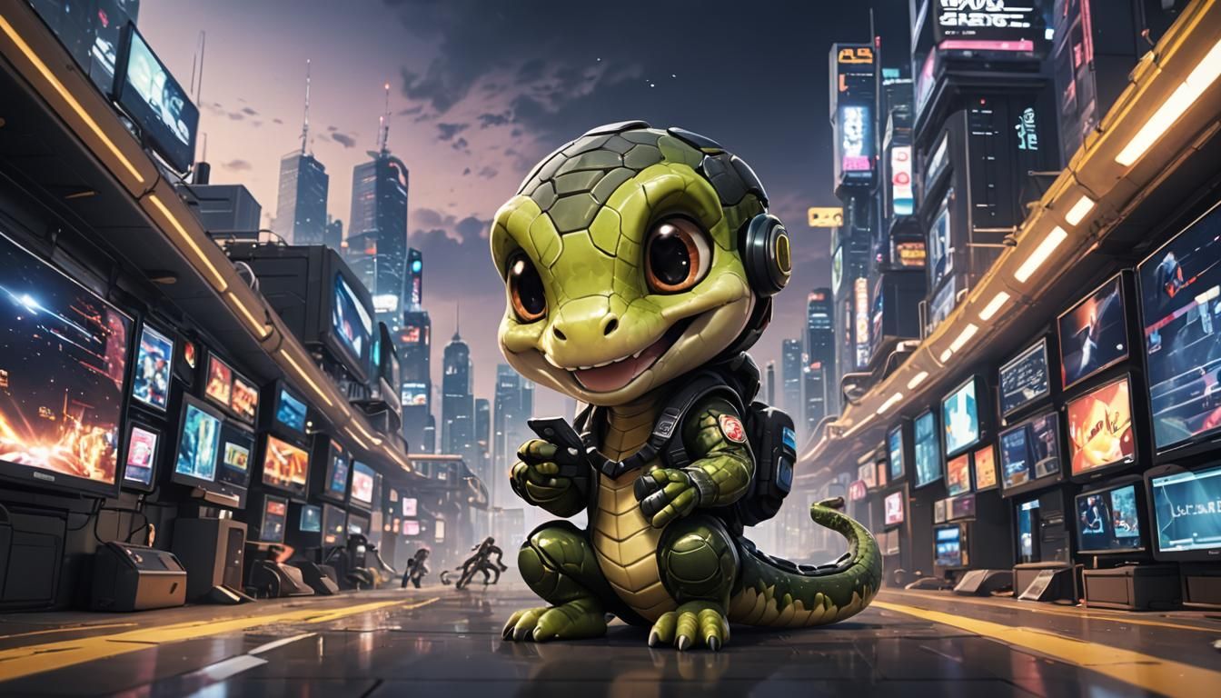 S.A.R.C. - Synthetic Artificial Reptile with Cynical Humor: He navigates obstacles while making fun of you  by @Inna 