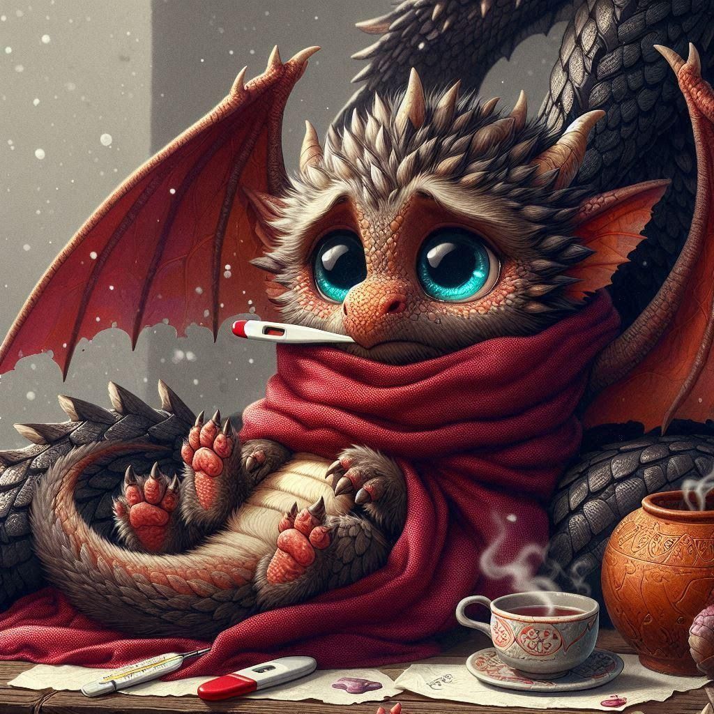 Even Dragons get colds!!!