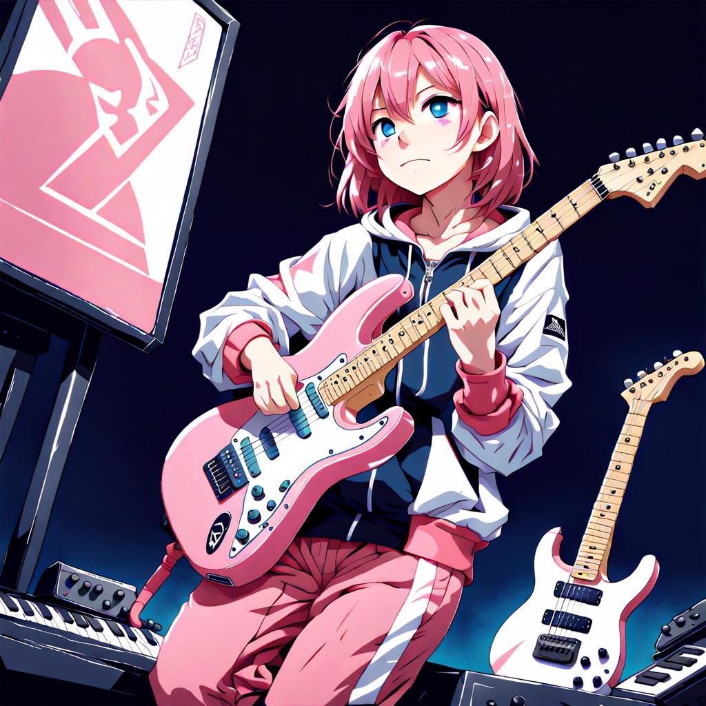 Bocchi the rock new version - AI Generated Artwork - NightCafe Creator