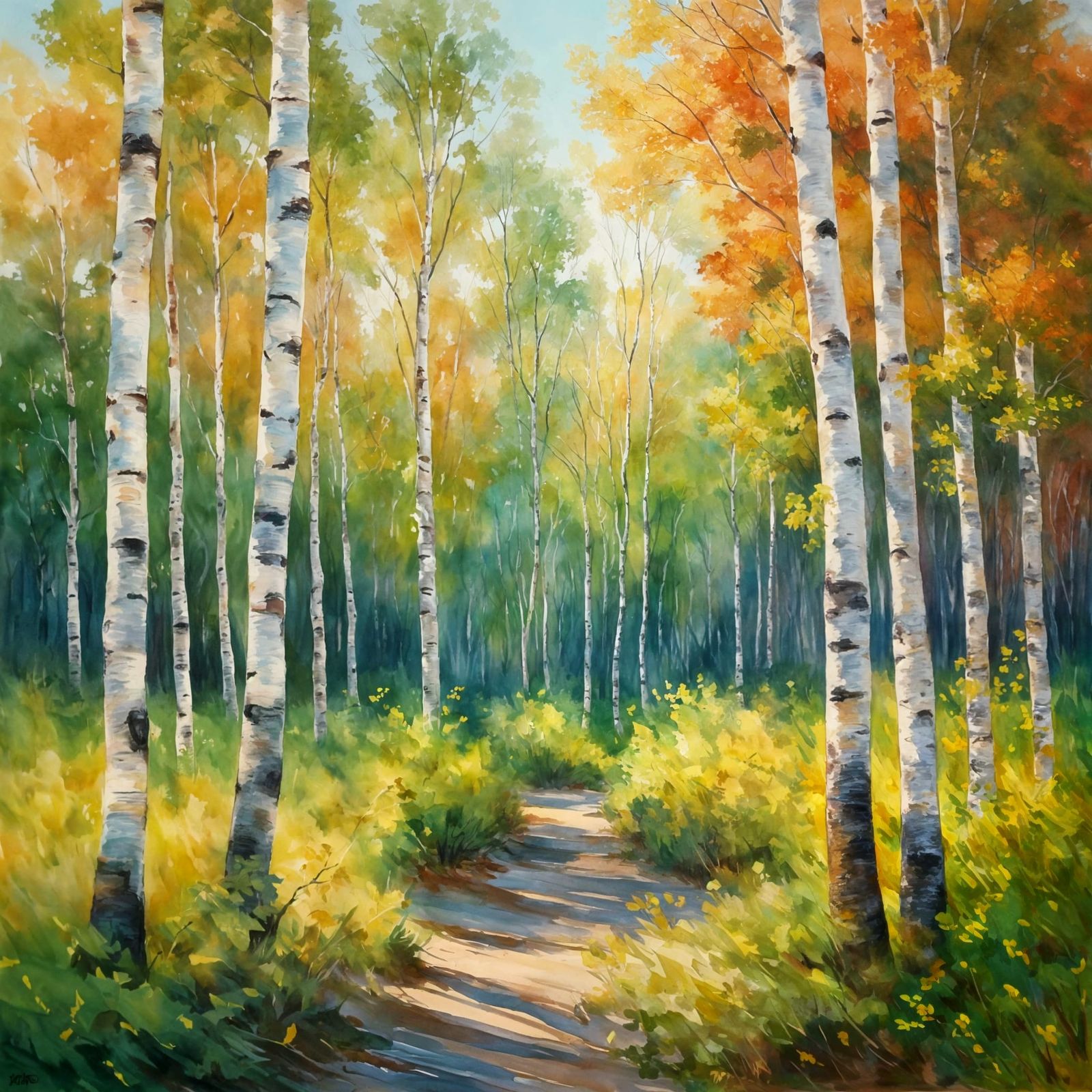 Birches  by @Arabella