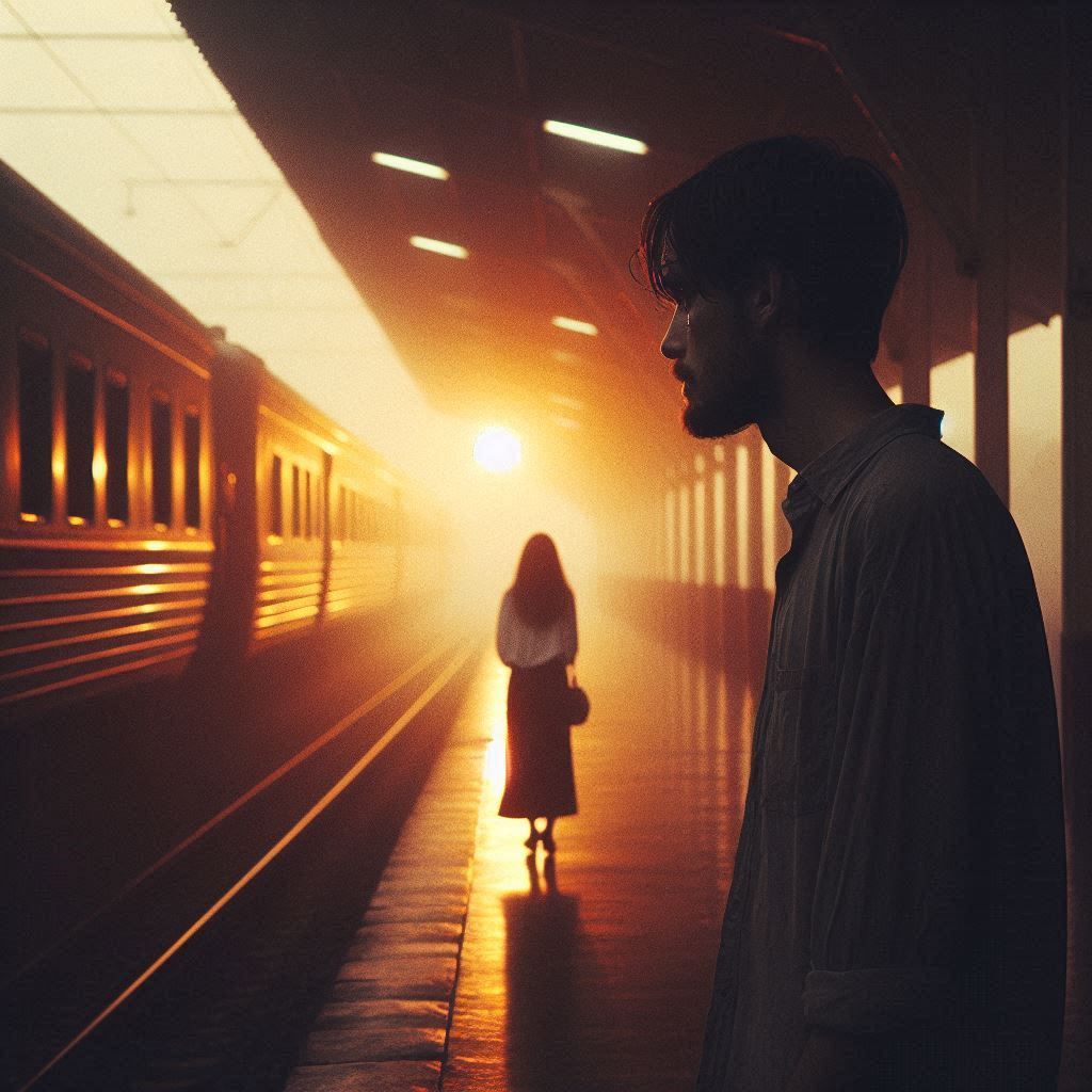 Before the departure.