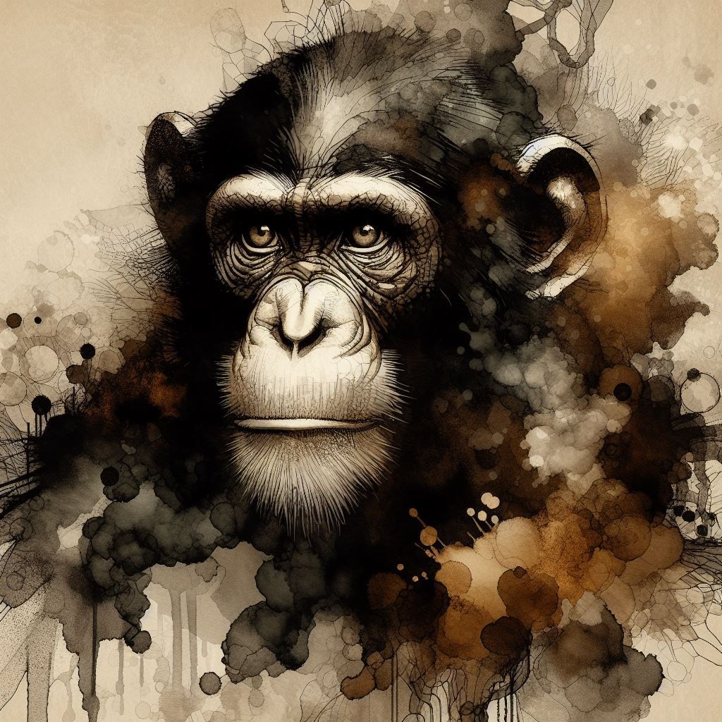 Chimpanzee portrait