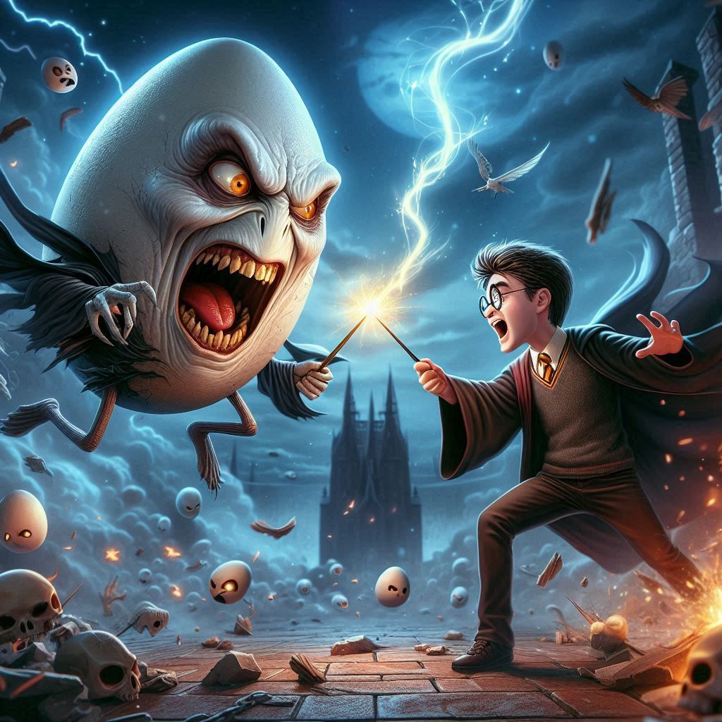 Eggdemort vs Harry Potter